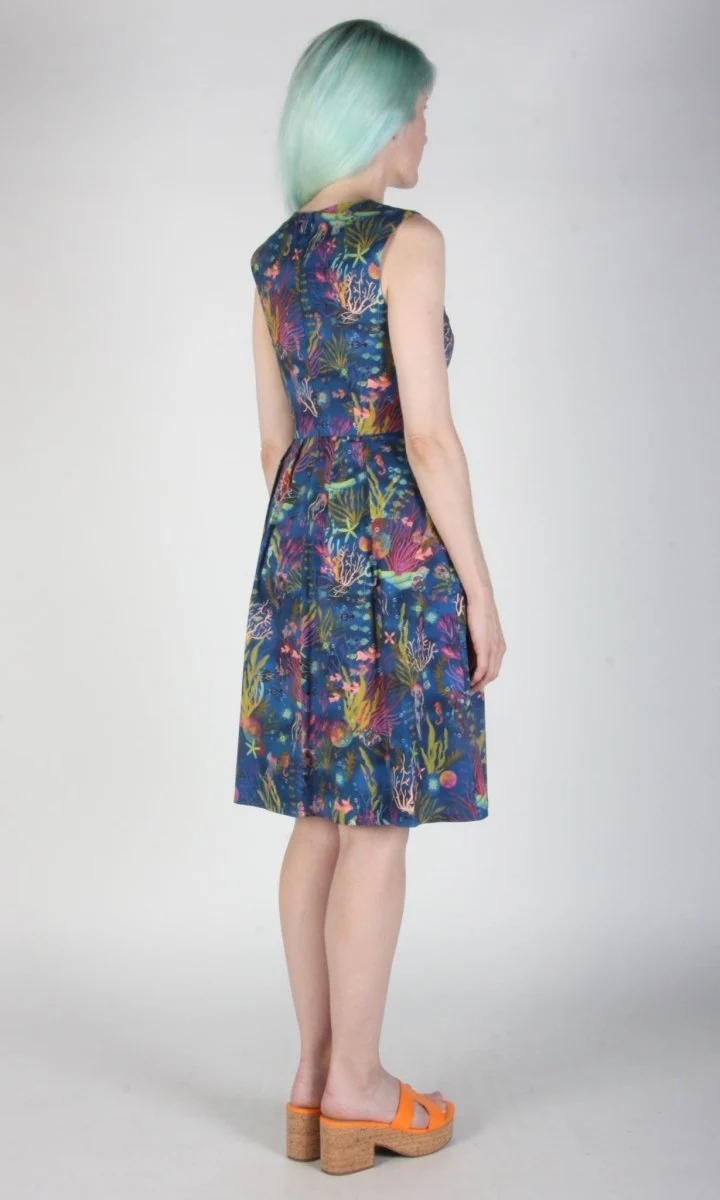 Birds of North America Peafowl Dress - Undersea Gardens (Online Exclusive) - Image 8