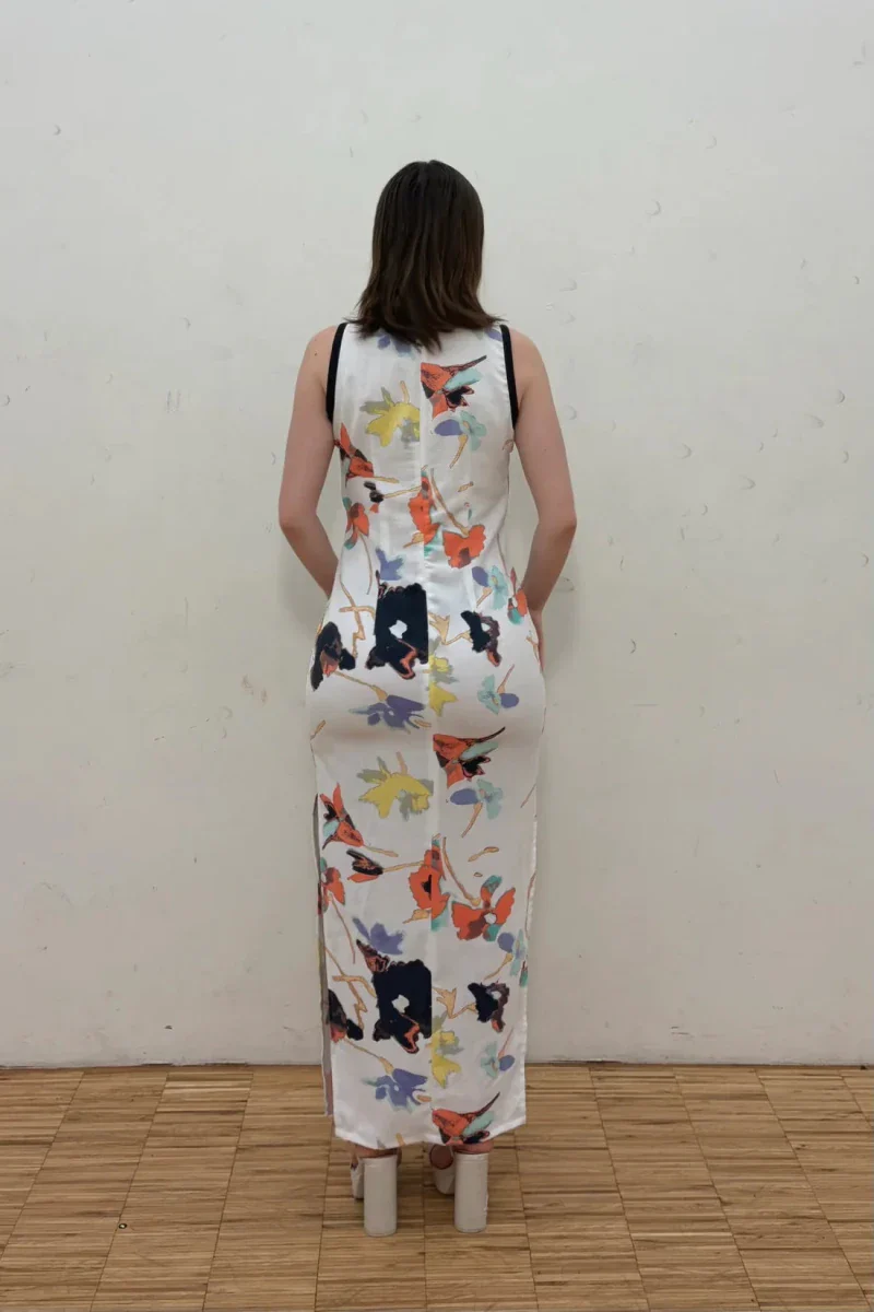 Rennie Peek-A-Boo Dress (Ivory Garden) - Image 7
