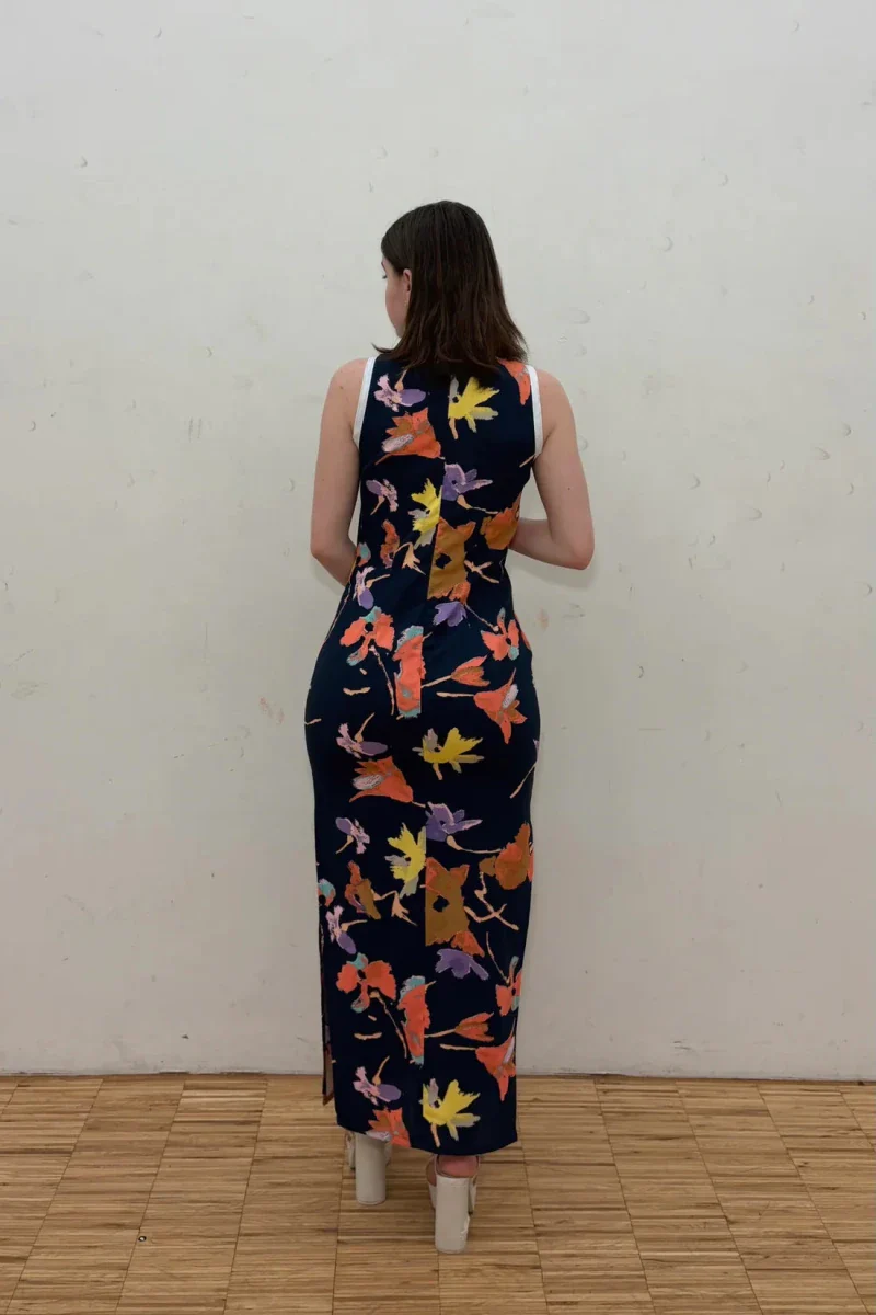 Rennie Peek-A-Boo Dress (Midnight Garden) - Image 10