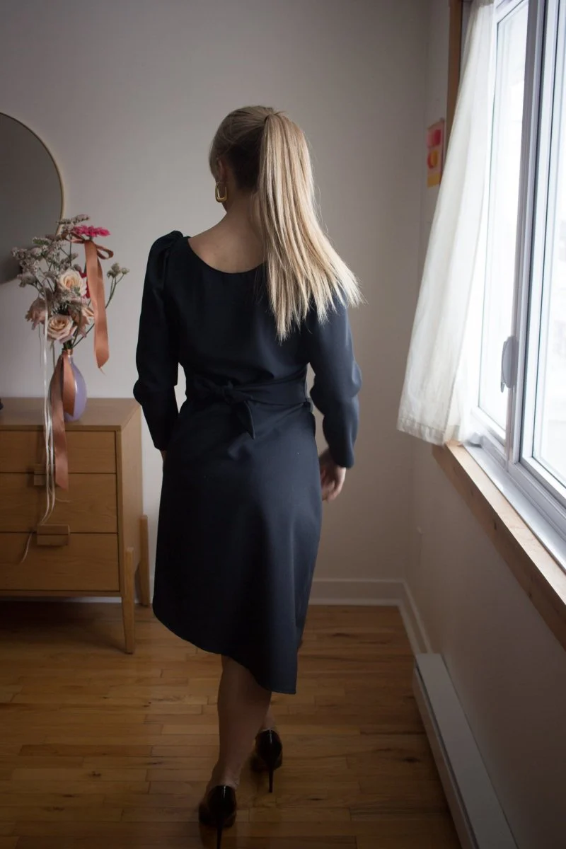 Rightful Owner Clara Dress (Black Wool) - Image 3