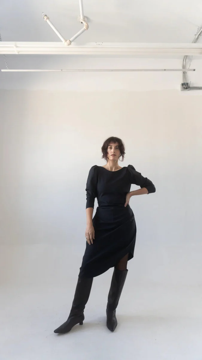 Rightful Owner Clara Dress (Black Wool) - Image 6