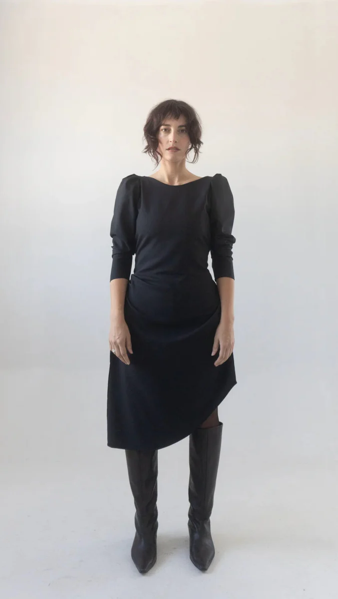 Rightful Owner Clara Dress (Black Wool) - Image 7