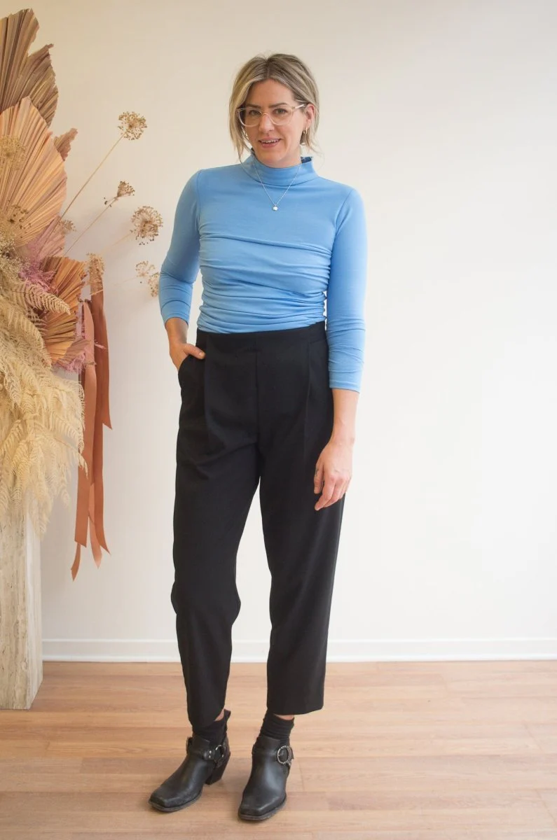 Rightful Owner Corset Turtleneck (Blue) - Image 3