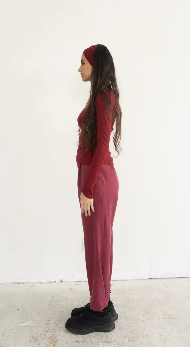 Rightful Owner Merino Wool Base Layer (Burgundy) - Image 3