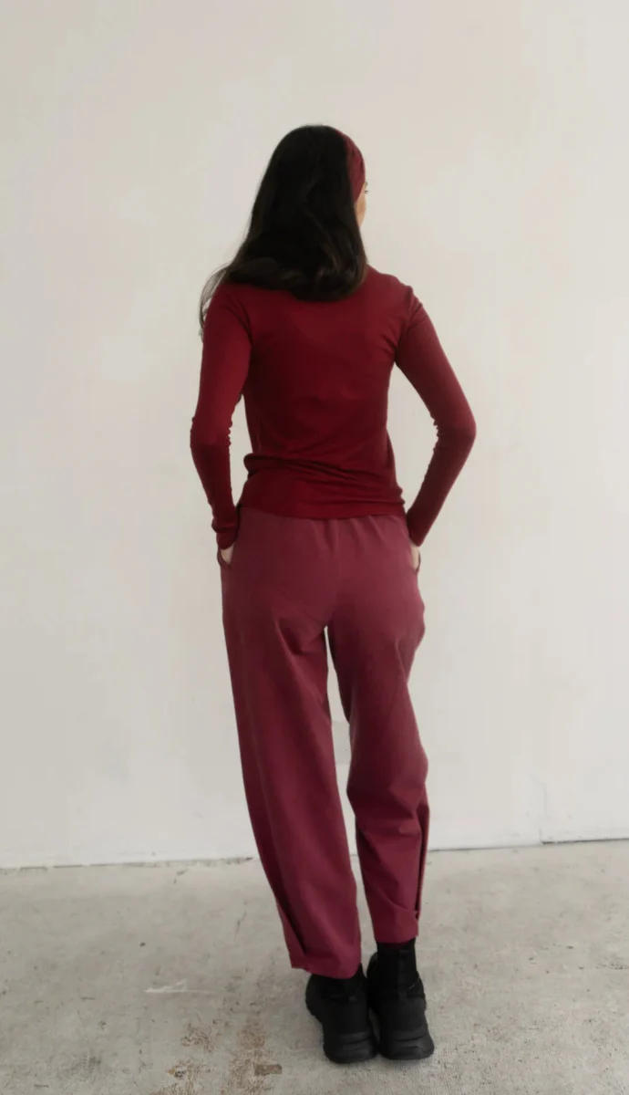 Rightful Owner Merino Wool Base Layer (Burgundy) - Image 4