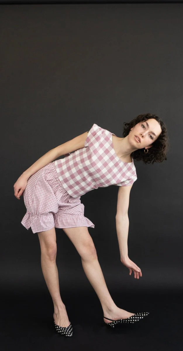 Rightful Owner Paige Blouse (Pink Gingham) - Image 2