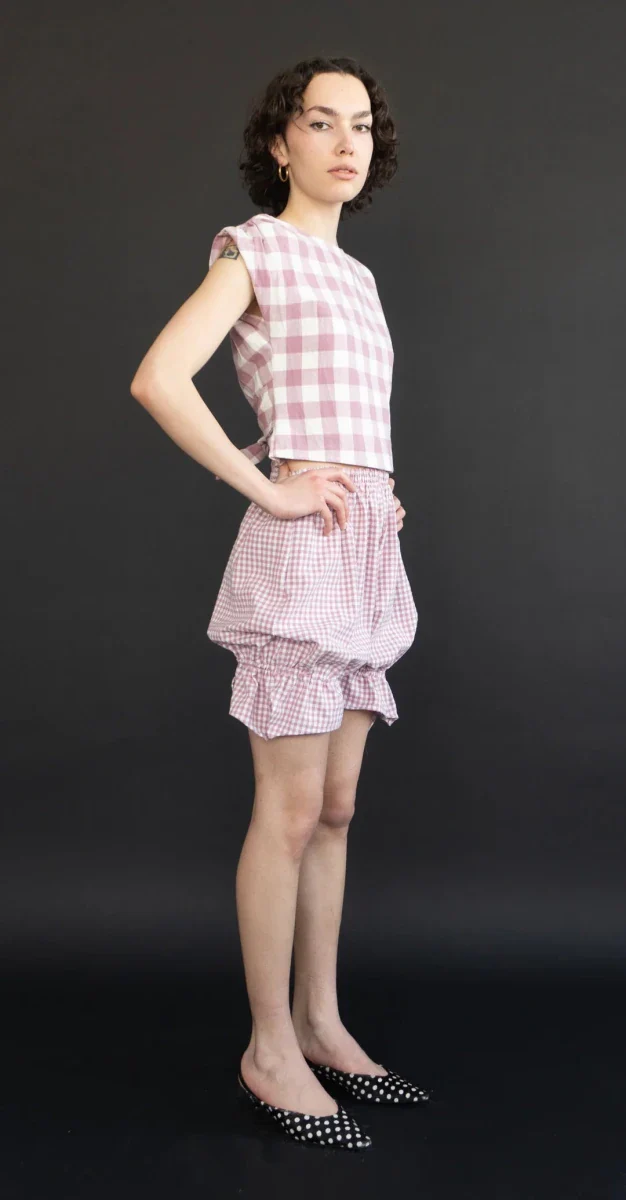 Rightful Owner Paige Blouse (Pink Gingham) - Image 3