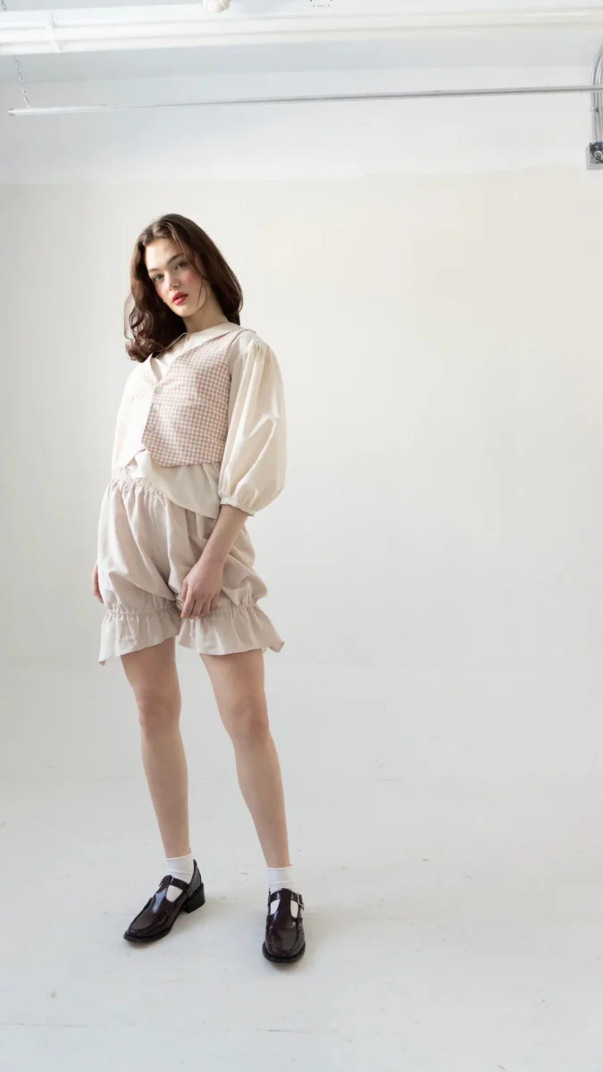 Rightful Owner Shania Vest (Beige Gingham) - Image 7