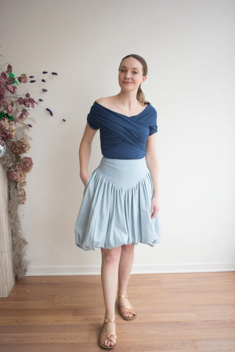 Rightful Owner Shawl Blouse (Maritime Blue) - Image 3