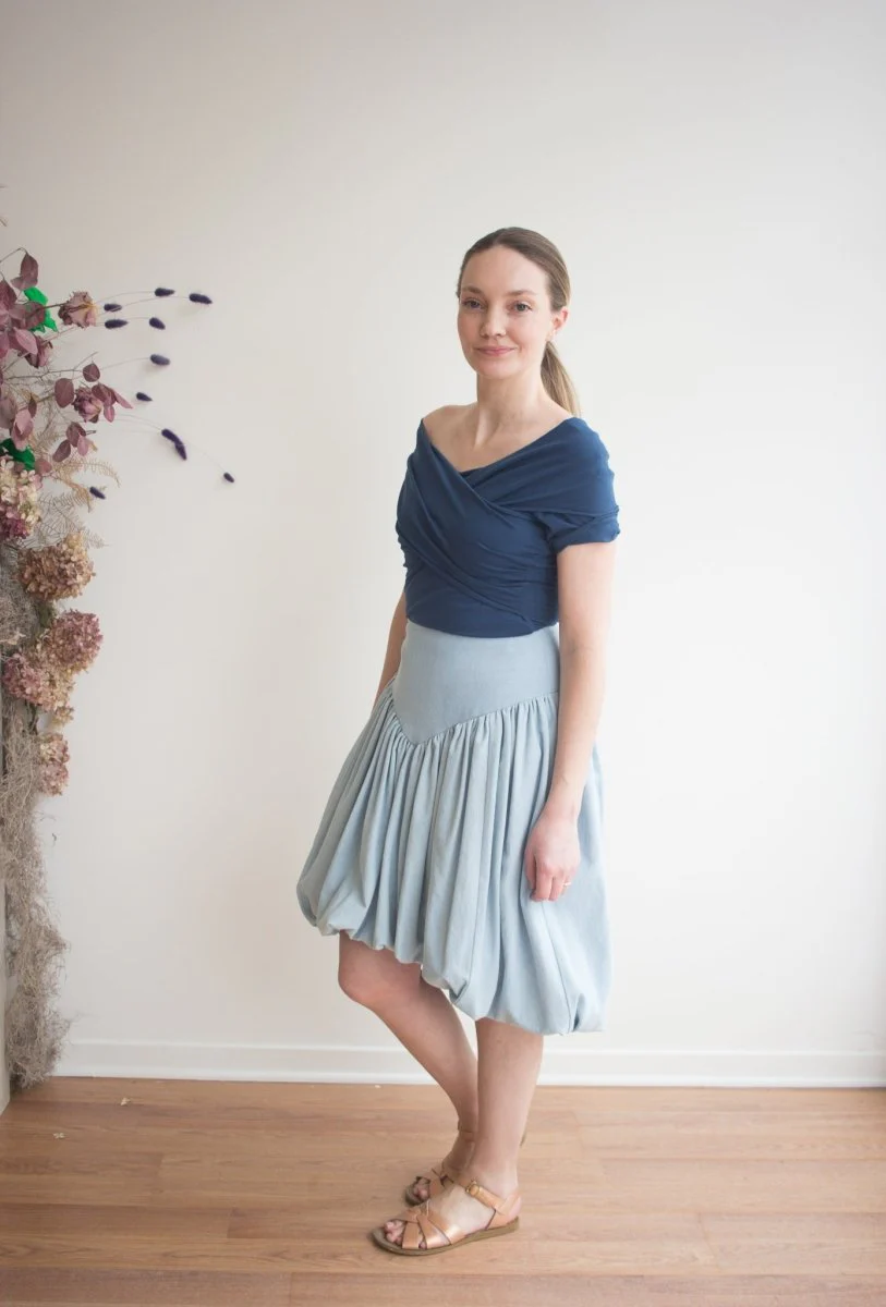 Rightful Owner Shawl Blouse (Maritime Blue) - Image 4