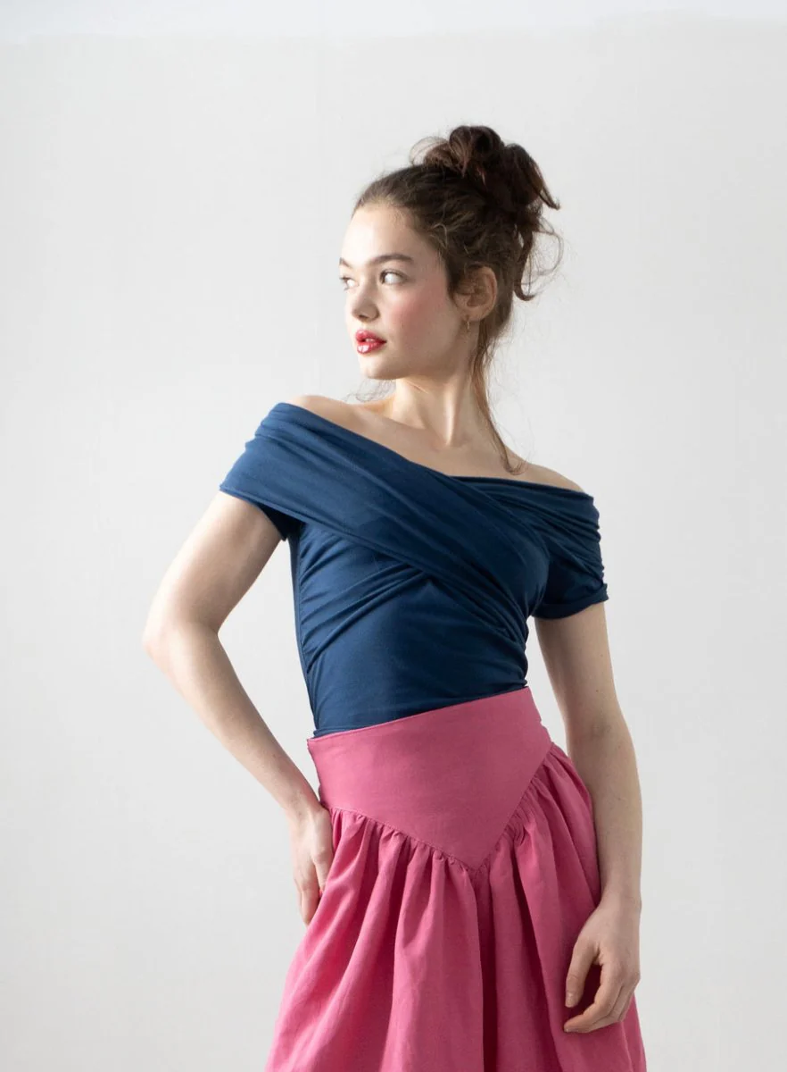 Rightful Owner Shawl Blouse (Maritime Blue) - Image 6