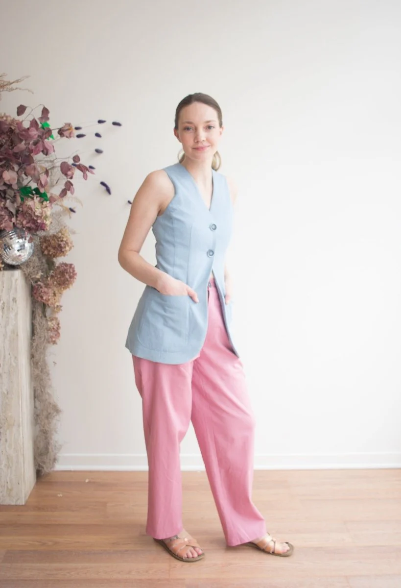 Rightful Owner The Linen Trouser (Pink) - Image 7