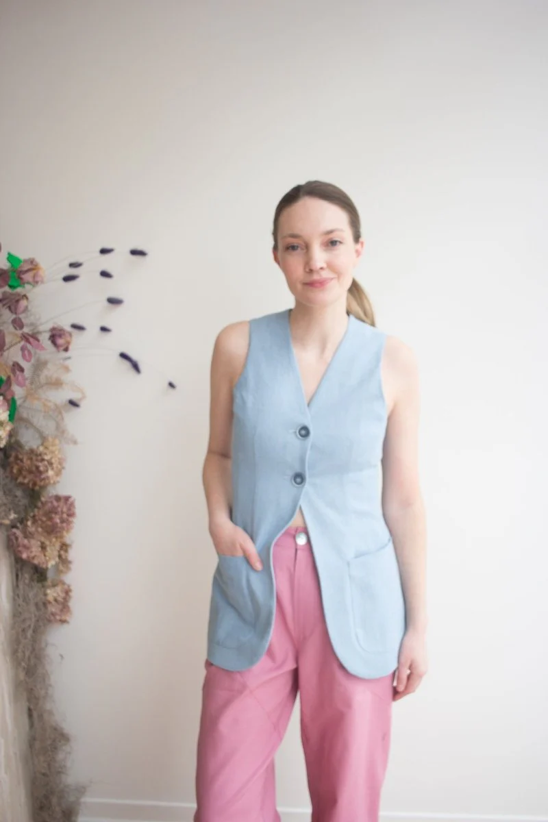Rightful Owner The Linen Trouser (Pink) - Image 9