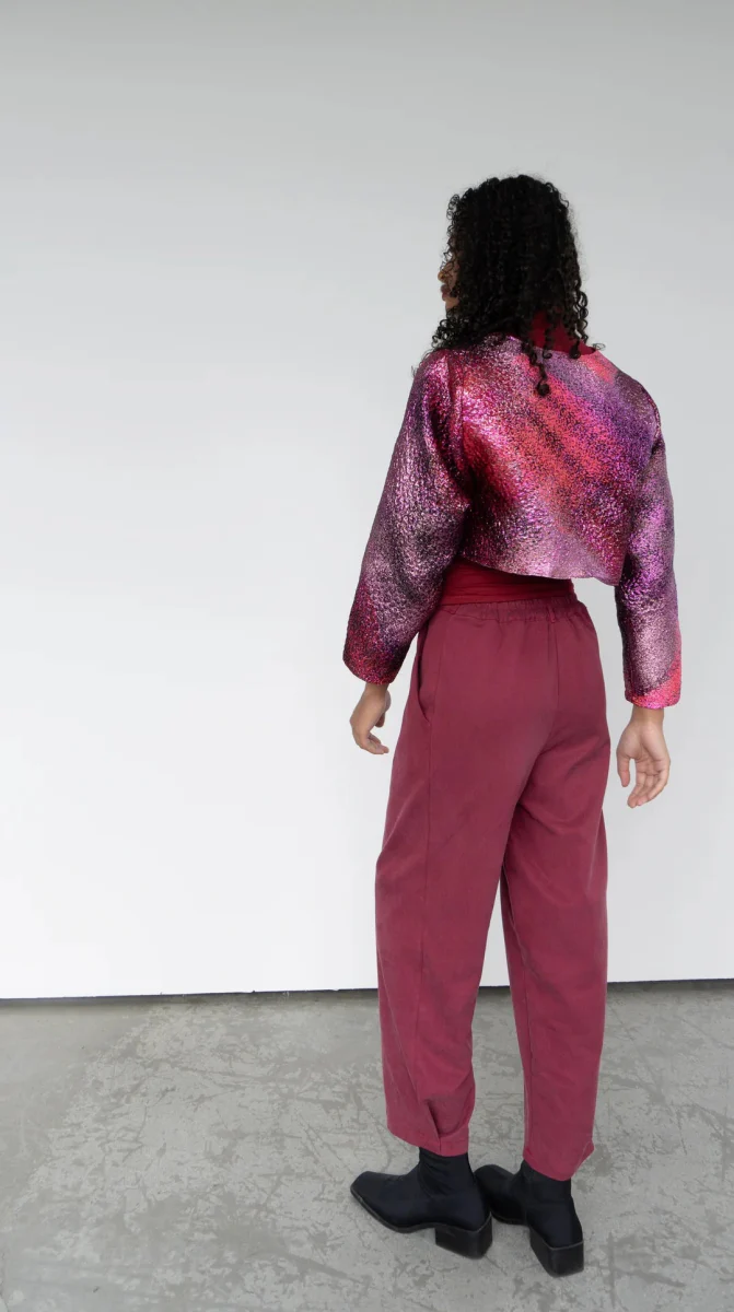 Rightful Owner Tucked Trouser (Merlot) - Image 10