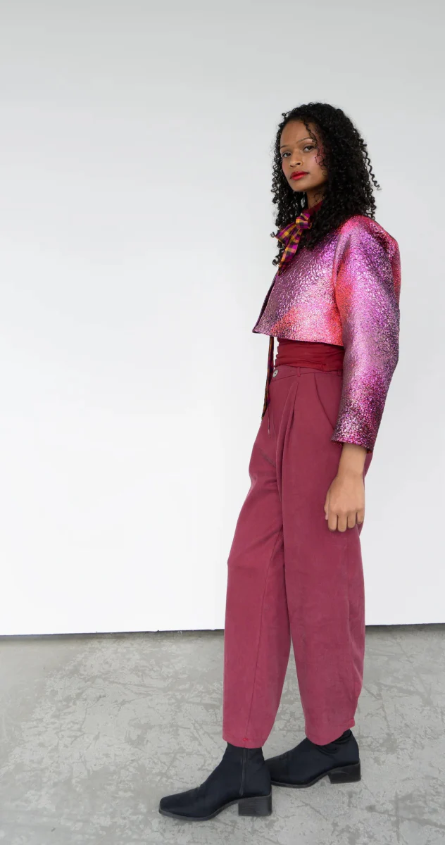 Rightful Owner Tucked Trouser (Merlot) - Image 9