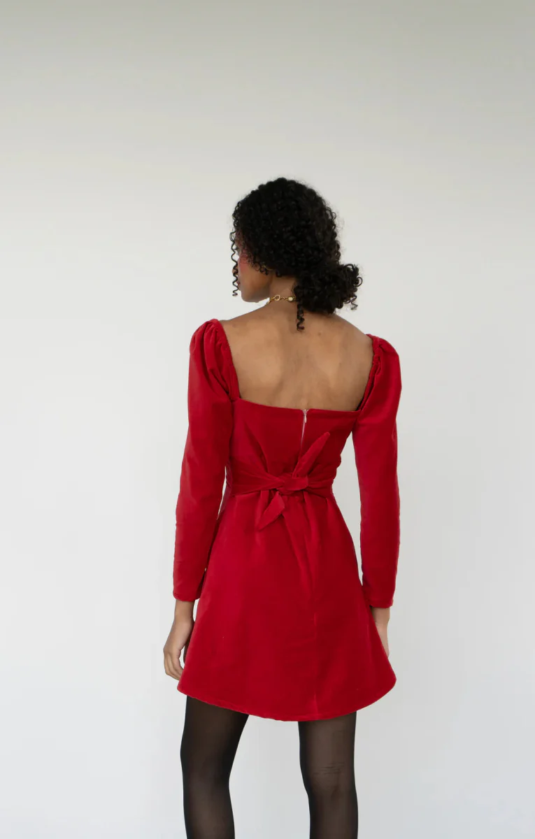 Rightful Owner Veda Dress (Red Velvet) - Image 3