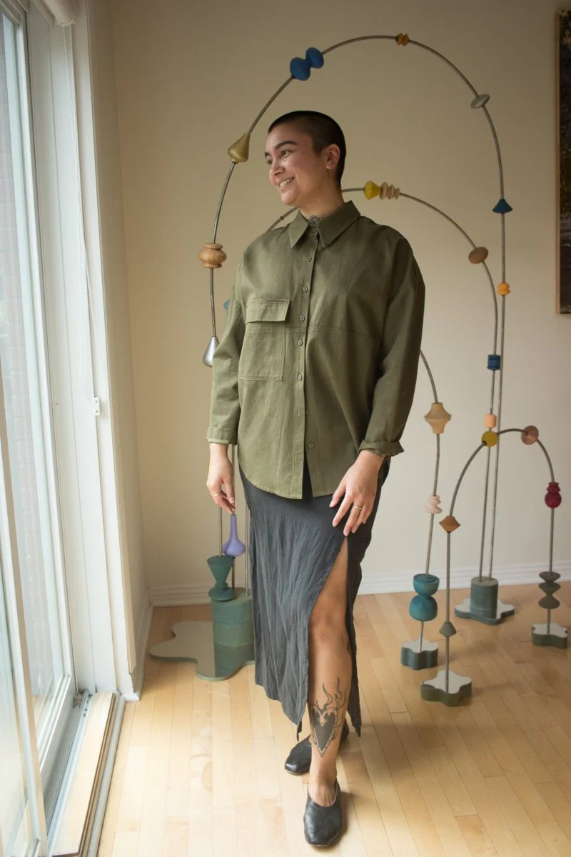 Rose Fibers Flow Skirt (Black)