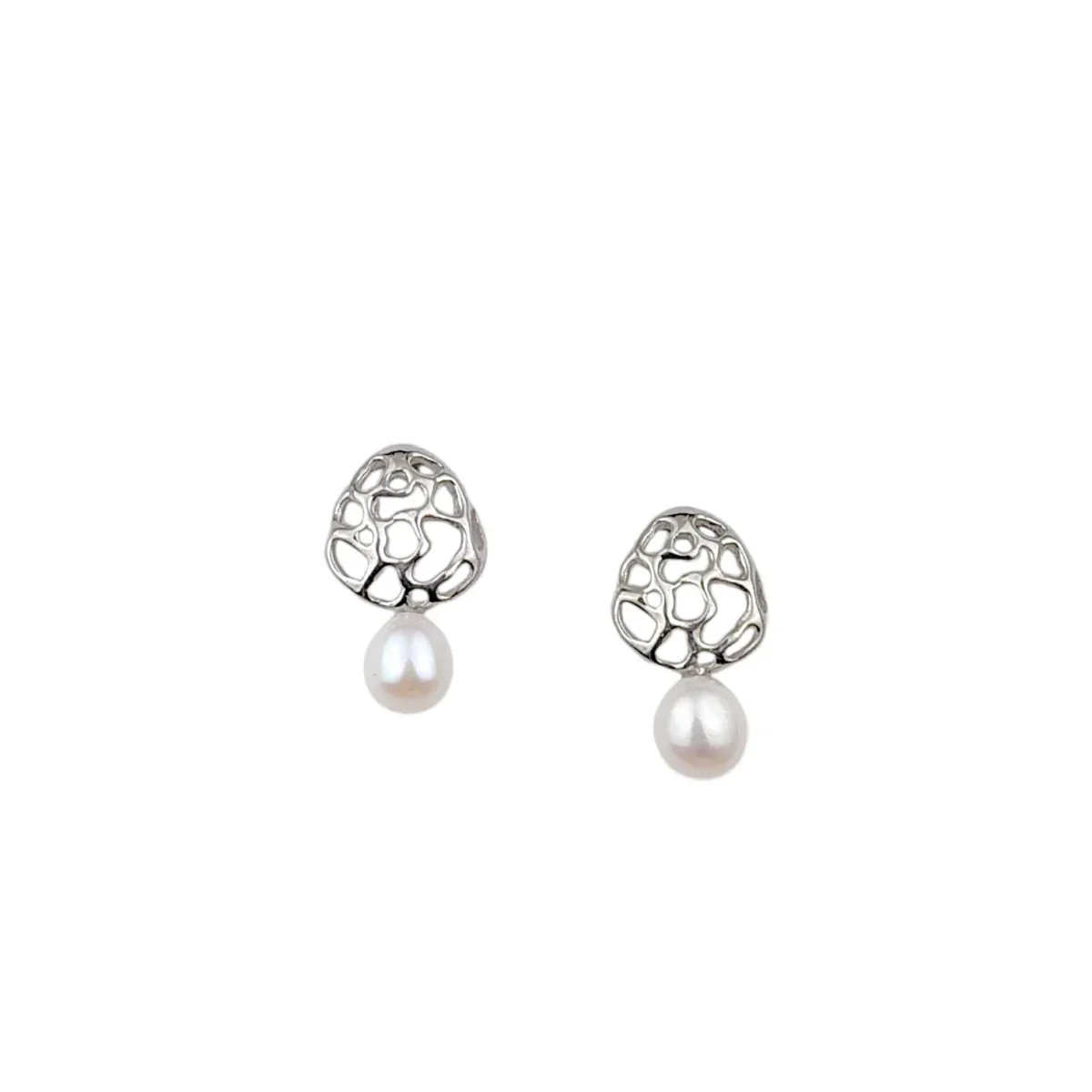 S.J. Crawford Onde Earrings (Silver) - Image 2