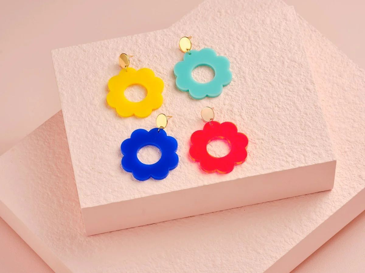 Sama Rakk Flora Earrings (Many Colours) - Image 2