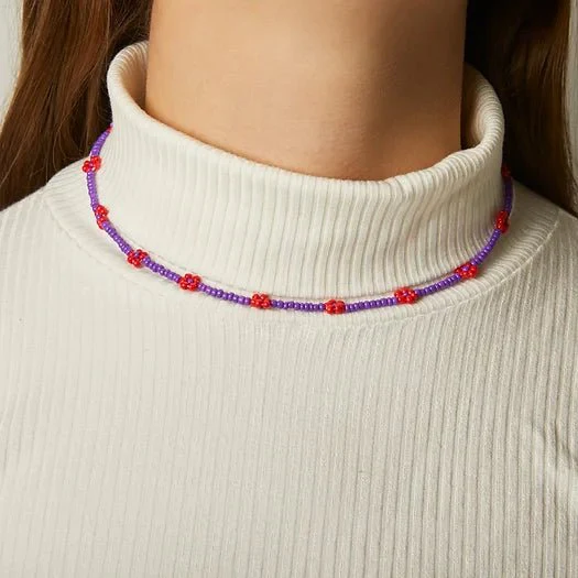 Sisaret Daisy Chain Necklace (Many Colors) - Image 4