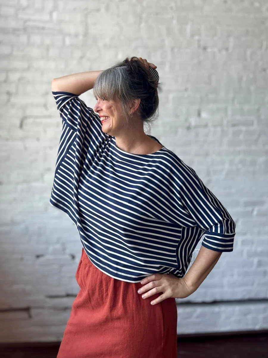 Smoking Lily Willow Top (Navy Stripes) - Image 4