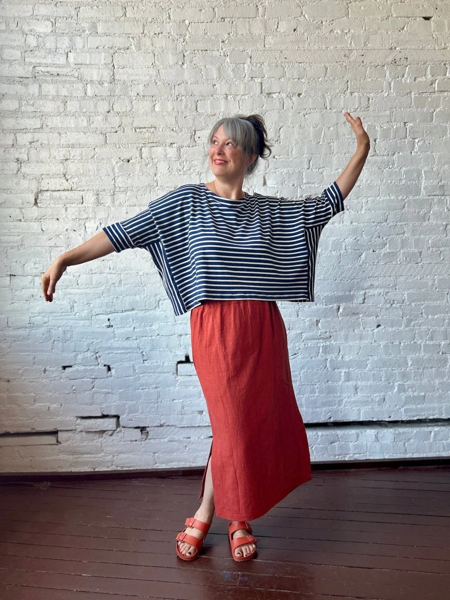 Smoking Lily Willow Top (Navy Stripes) - Image 5
