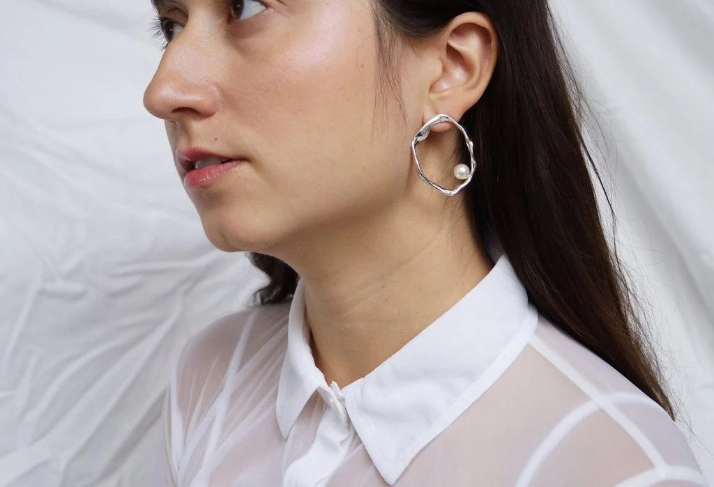 Sunday Feel Mother Earrings (Silver) - Image 7