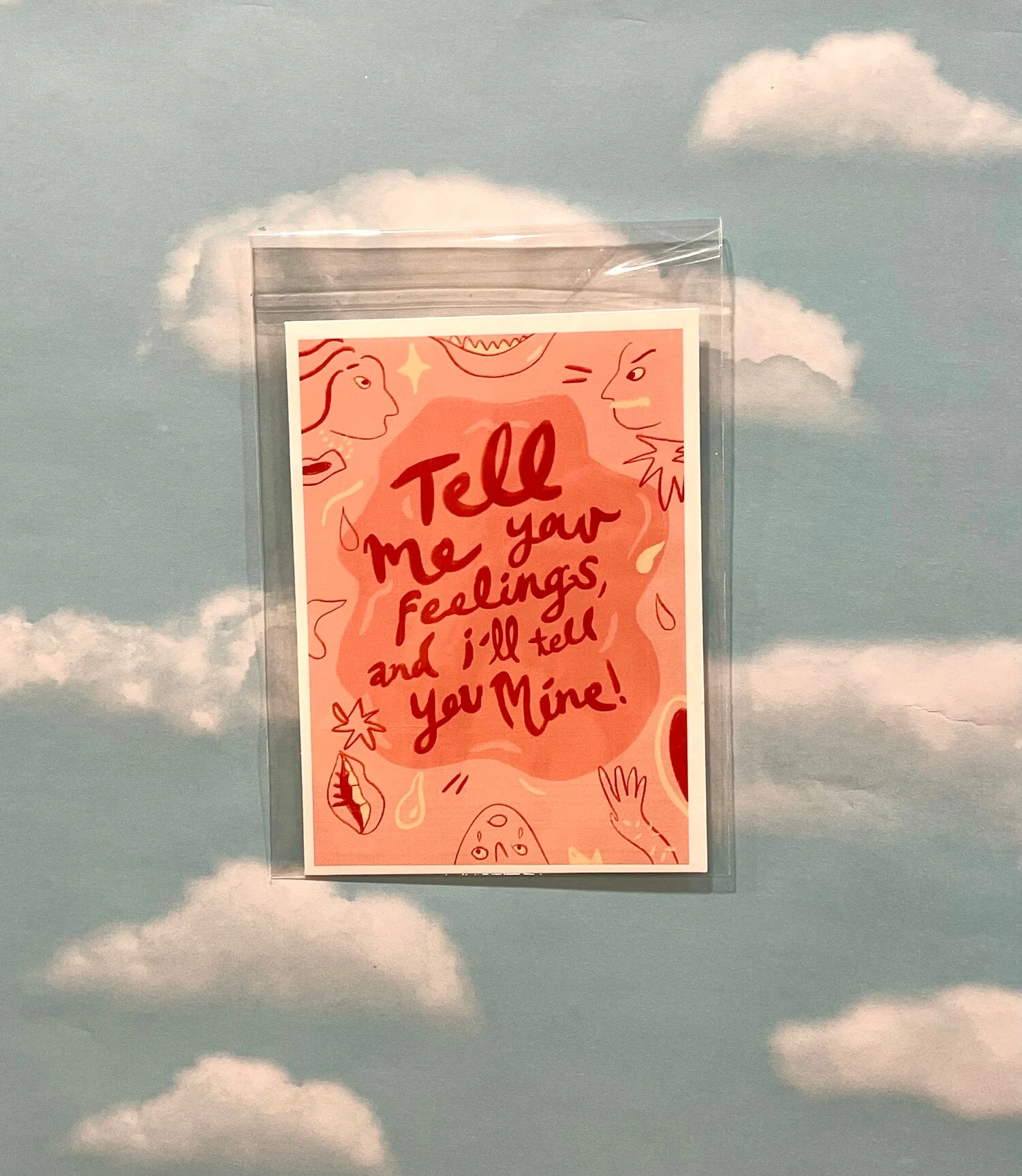 Super Sensitive Tell Me Your Feelings Print - Image 2