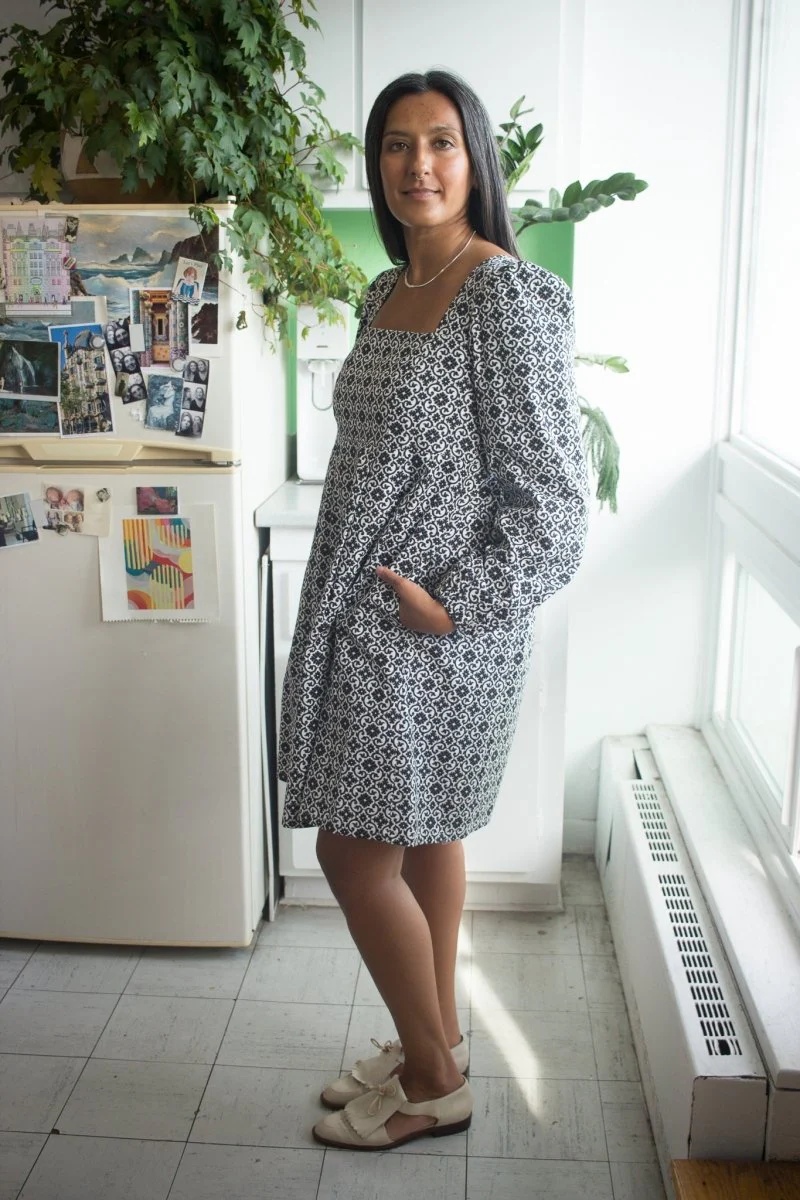 Birds of North America Tailorbird Dress - Quatrefoil (Online Exclusive) - Image 4