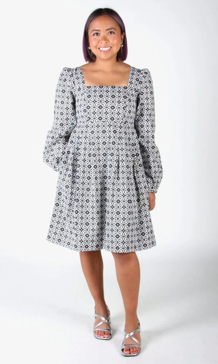 Birds of North America Tailorbird Dress - Quatrefoil (Online Exclusive) - Image 9