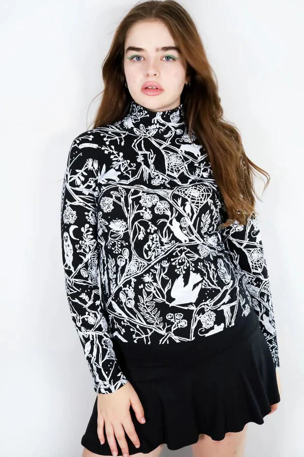 Thief & Bandit Turtleneck (Nightcrawler Black & White) - Image 2