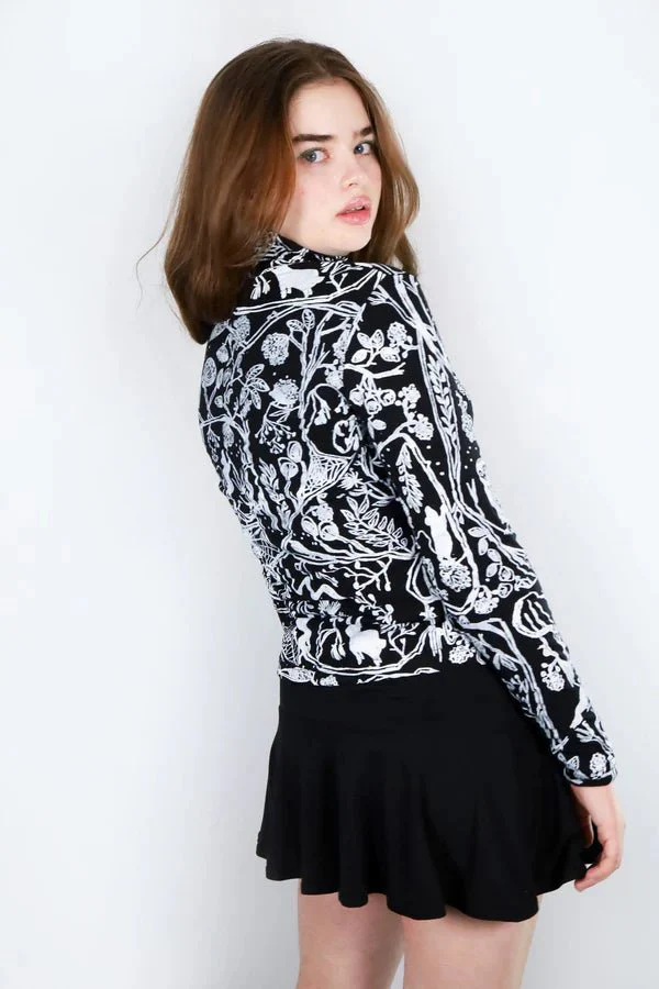 Thief & Bandit Turtleneck (Nightcrawler Black & White) - Image 3