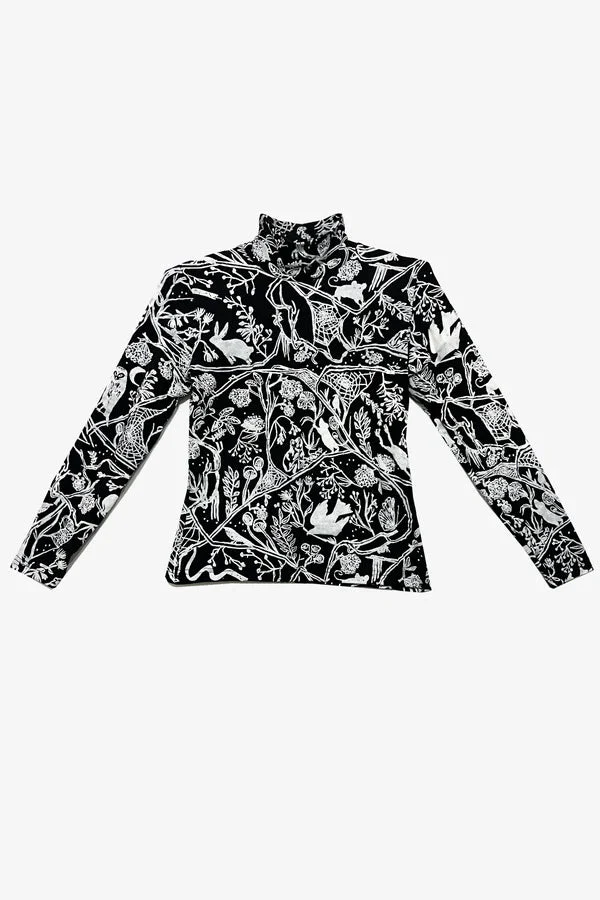 Thief & Bandit Turtleneck (Nightcrawler Black & White) - Image 5