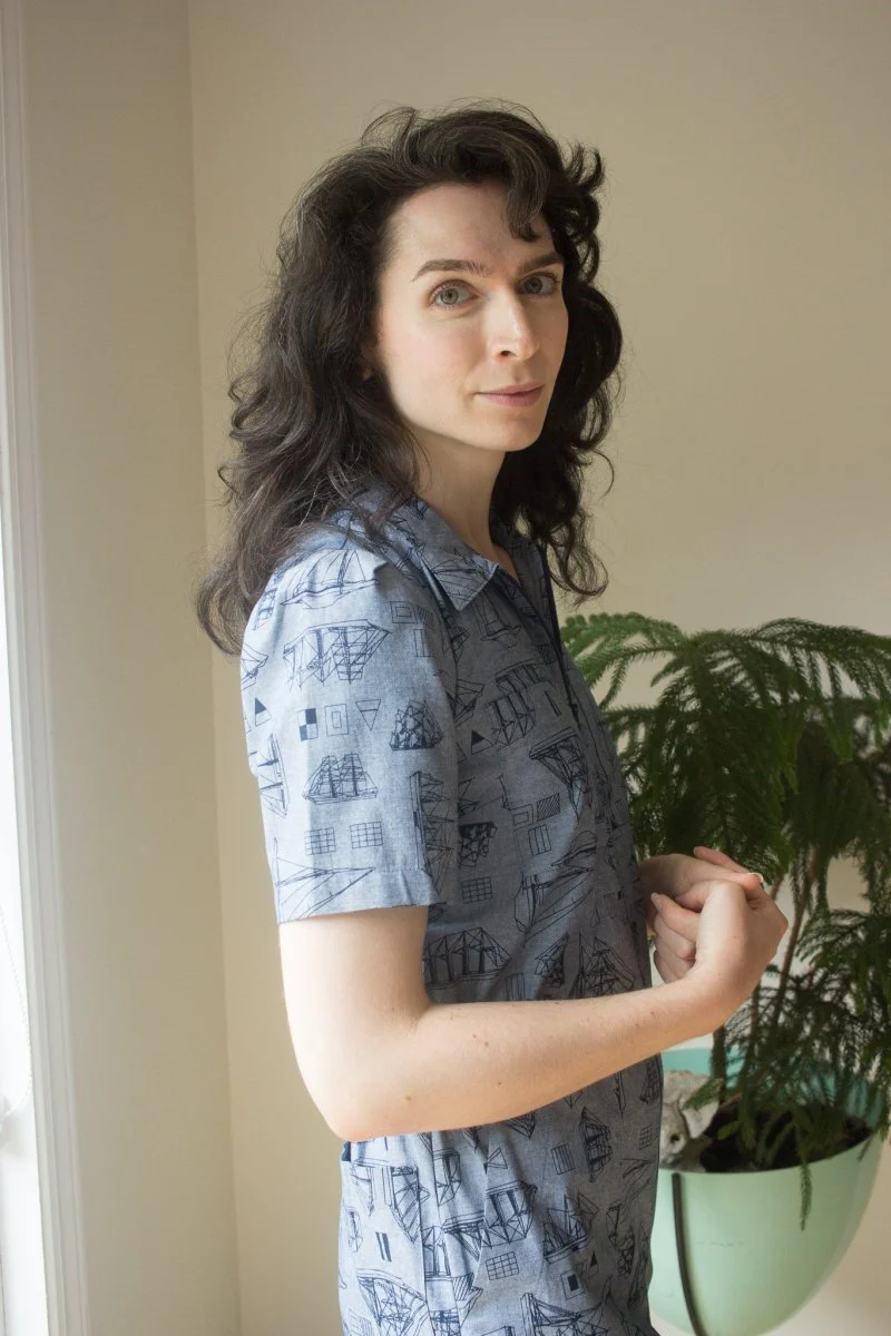 Birds of North America Twillick Jumpsuit - Nautical Chambray (Online Exclusive) - Image 2