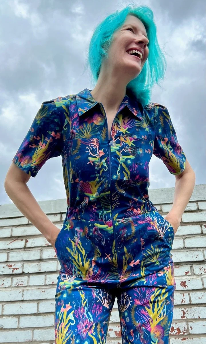 Birds of North America Twillick Jumpsuit - Undersea Gardens (Online Exclusive) - Image 5