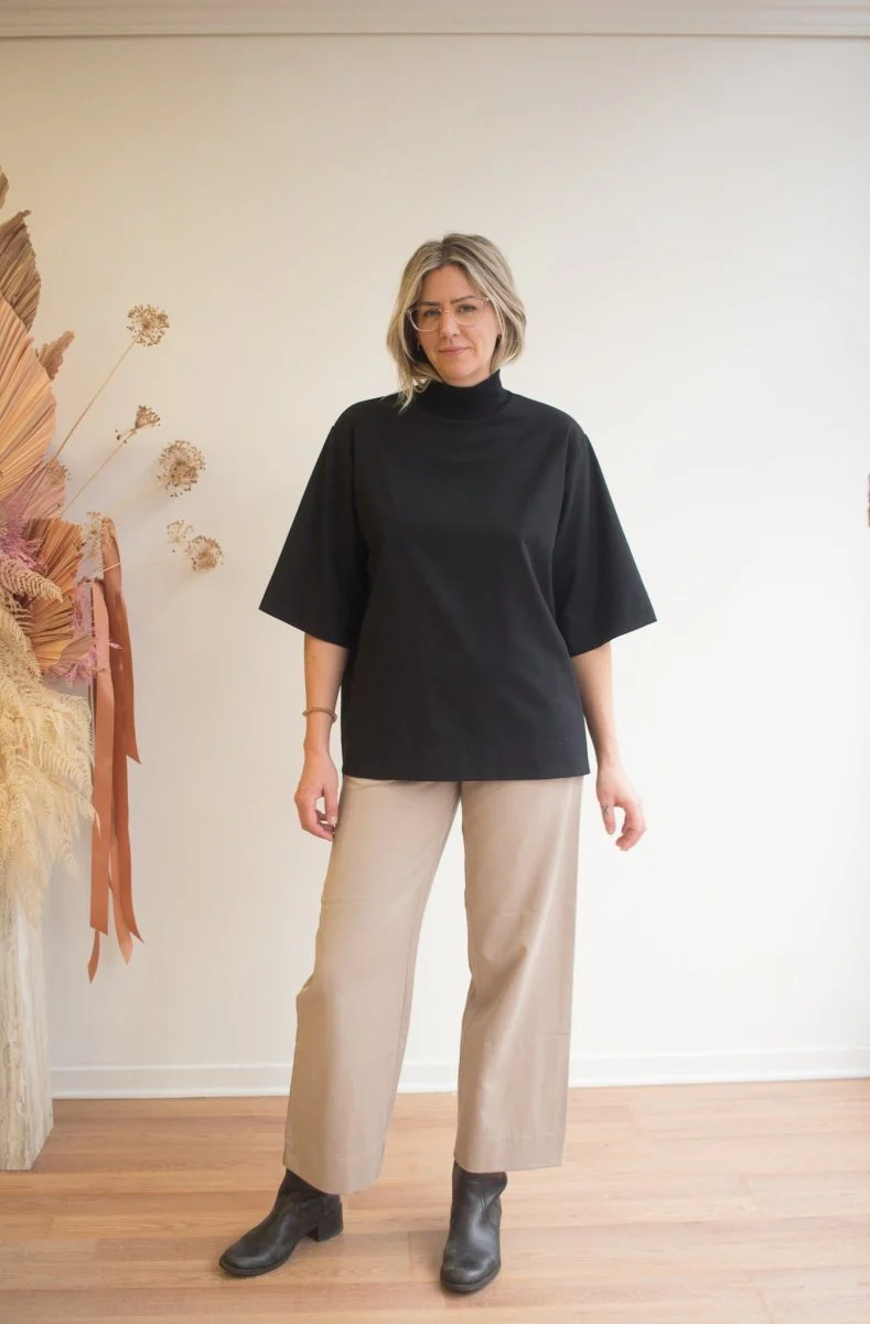 Valerie C. Loose Classic Pants (Beige) - Image 6
