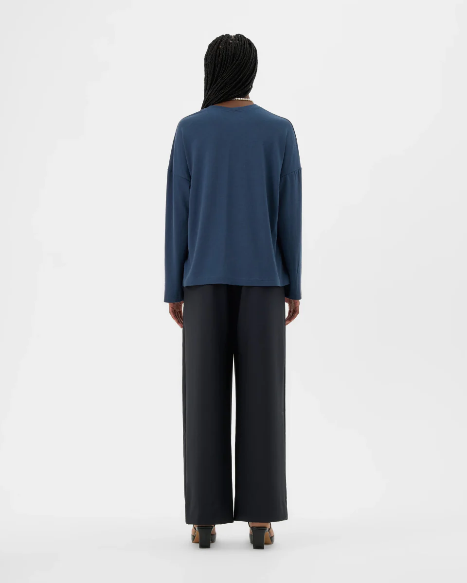 Valerie C. Loose Classic Pants (Dark Navy) - Image 8
