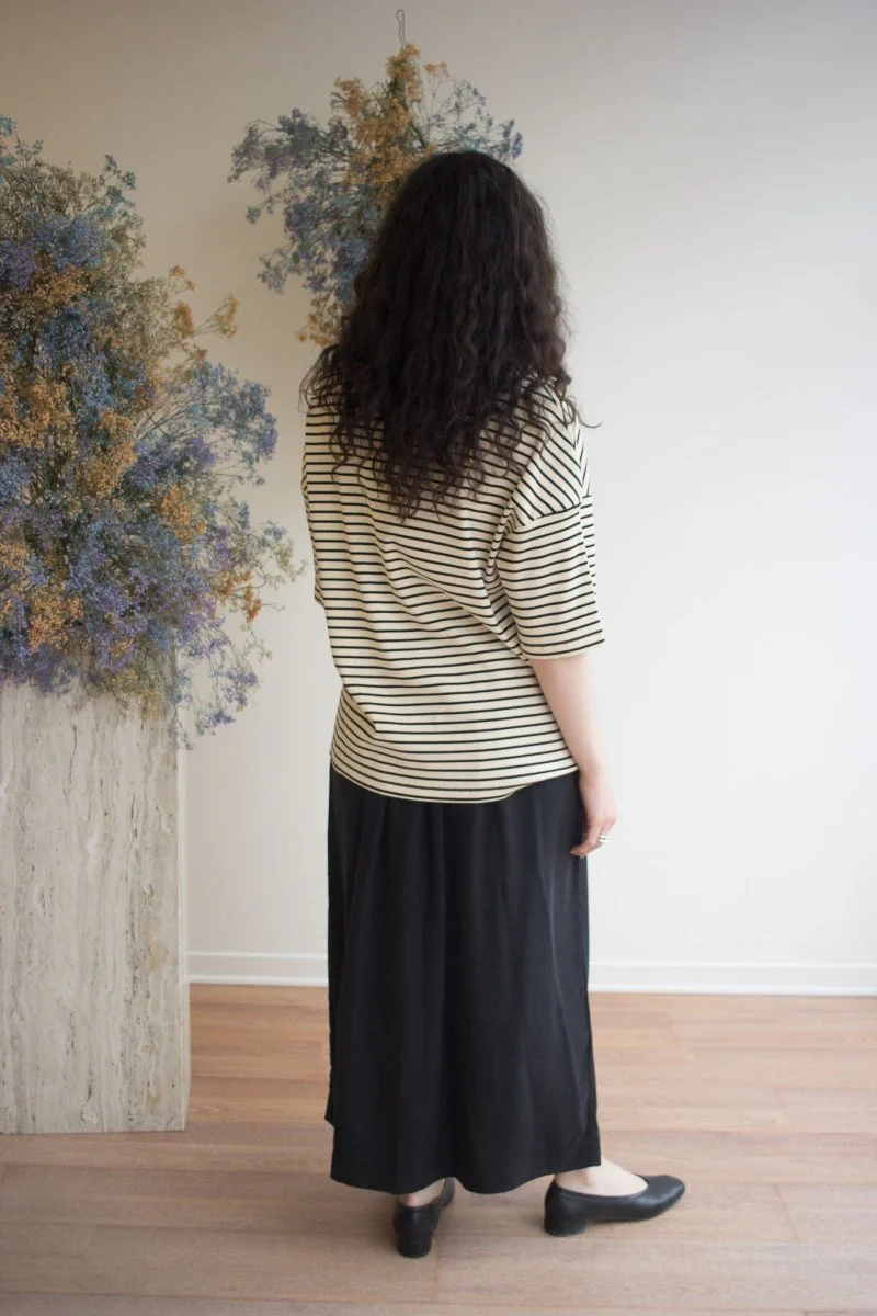 Odeyalo Systeme Oversized T-Shirt (Black and Cream) - Image 6