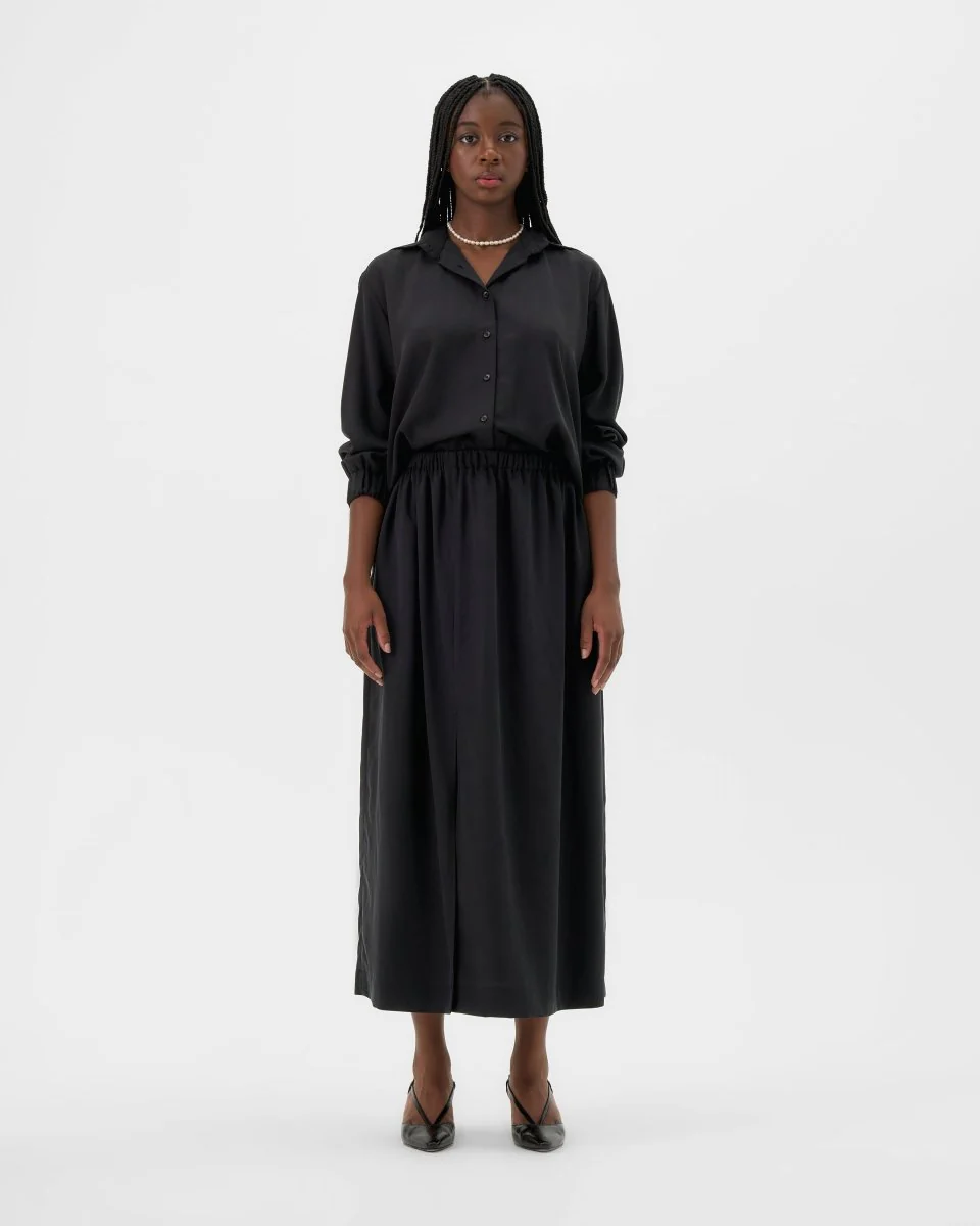 Valerie C. Maxi Skirt (Black) - Image 6
