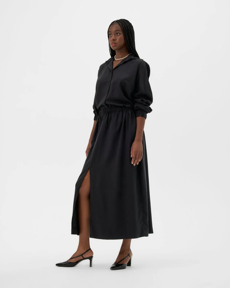 Valerie C. Maxi Skirt (Black) - Image 7