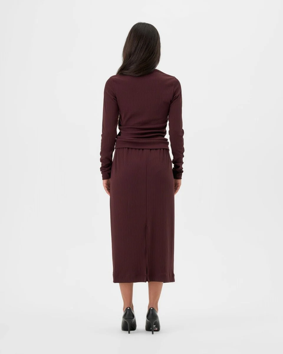 Valerie C. Midi Skirt (Cocoa) - Image 7