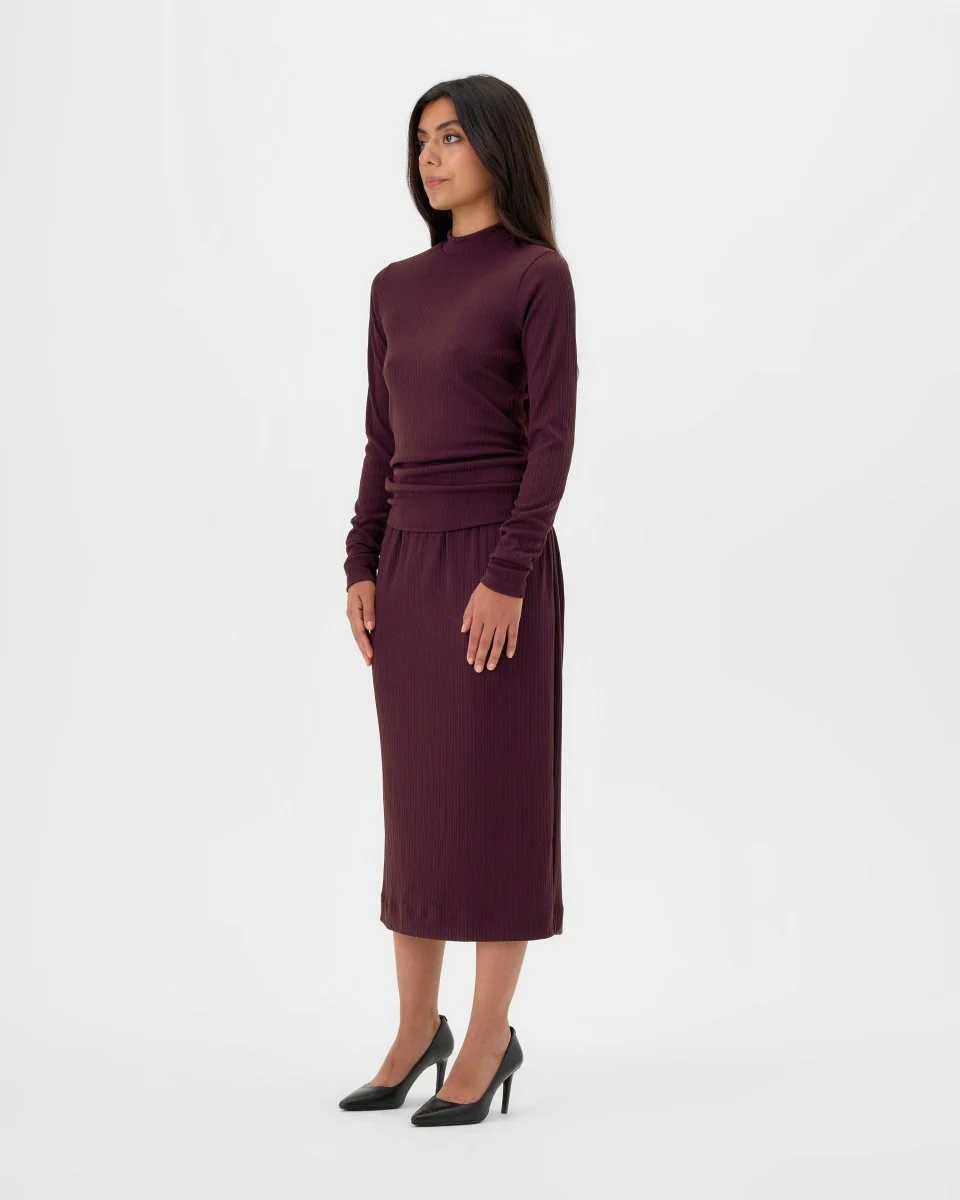 Valerie C. Midi Skirt (Purple Fig) - Image 3