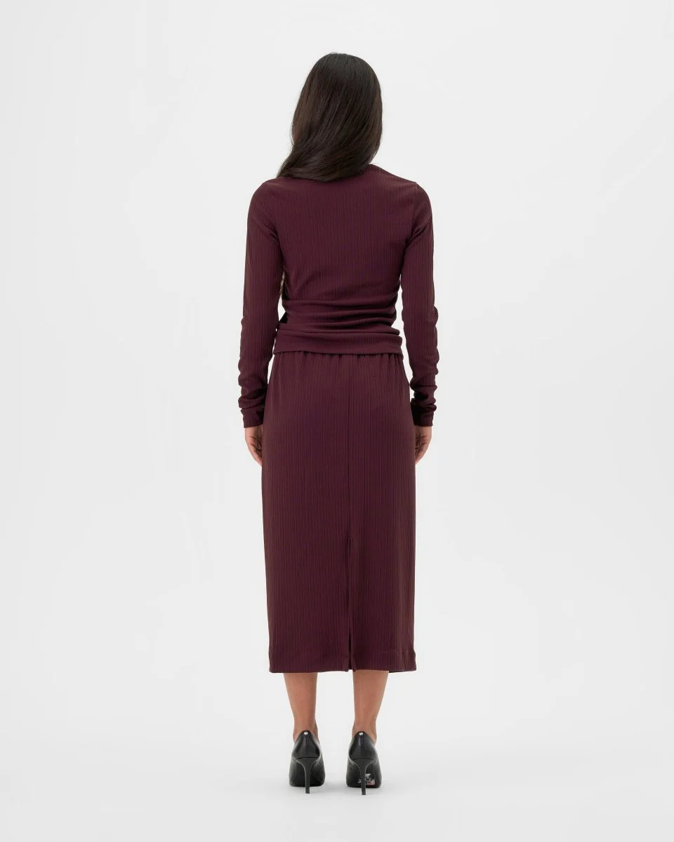 Valerie C. Midi Skirt (Purple Fig) - Image 4