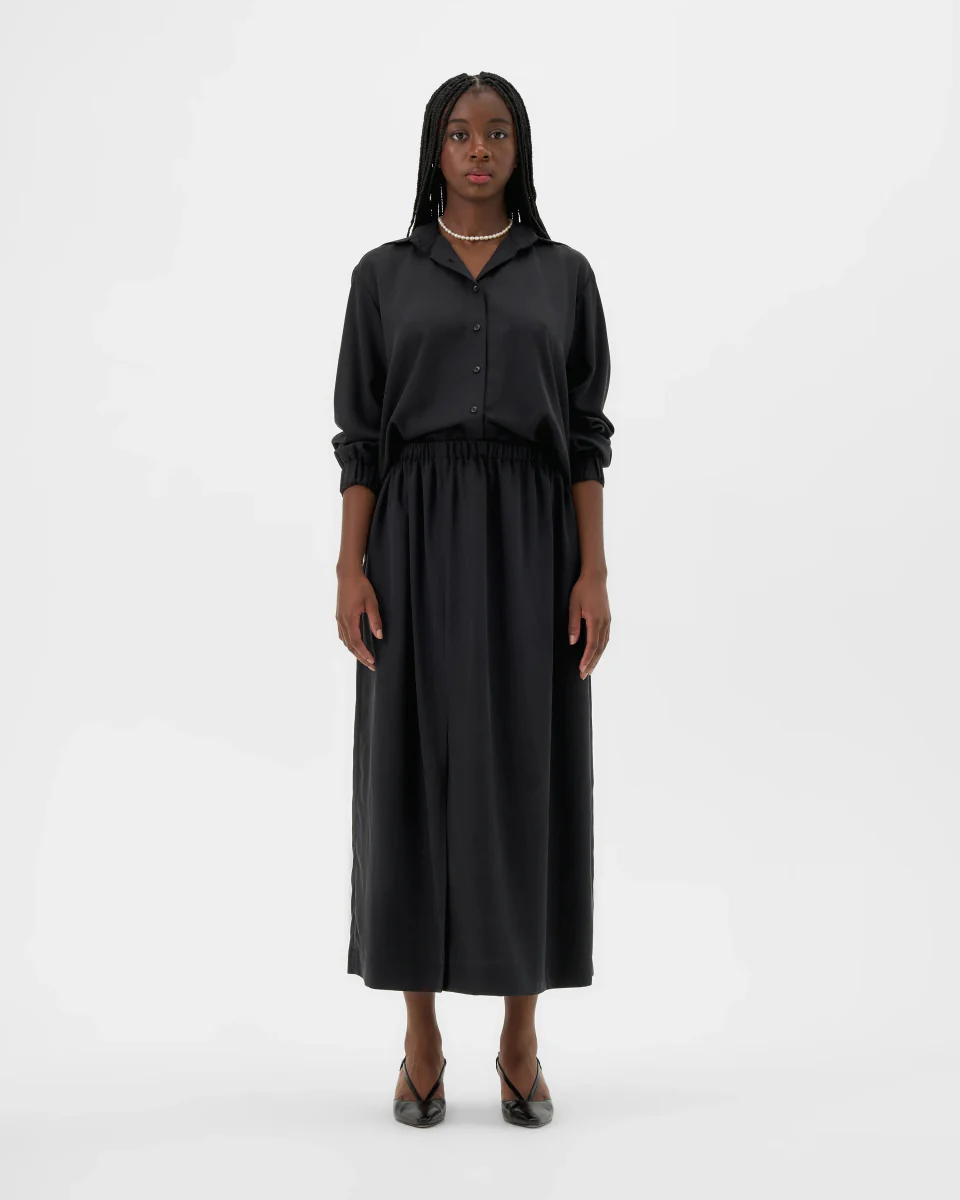 Valerie C. Oversized Shirt (Black) - Image 6