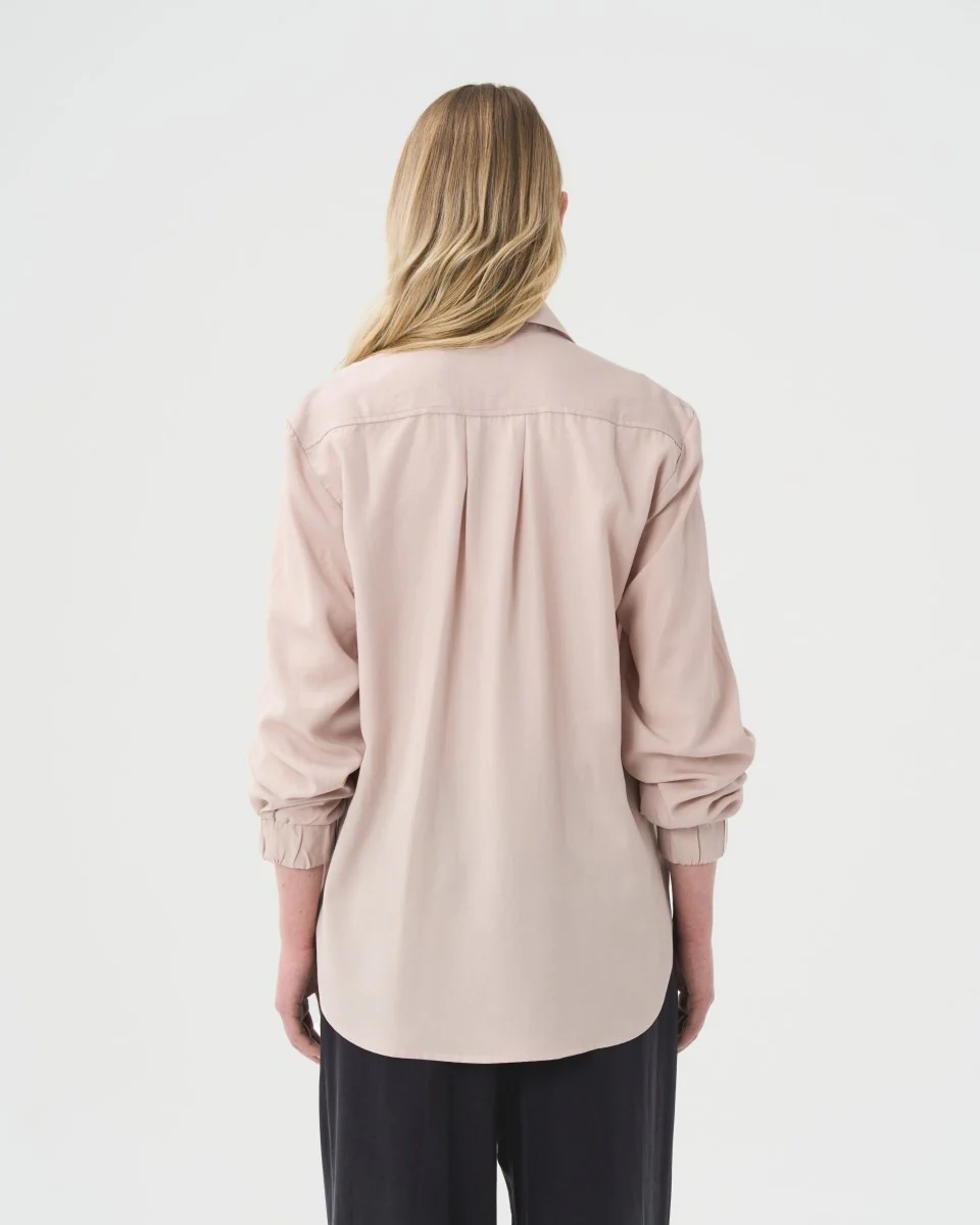 Valerie C. Oversized Shirt (White Pink) - Image 6