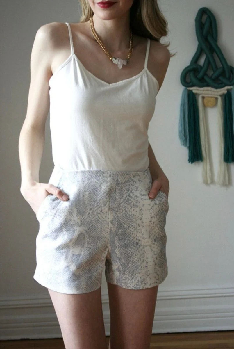 Valerie Dumaine Archive - Snake Print Shorts