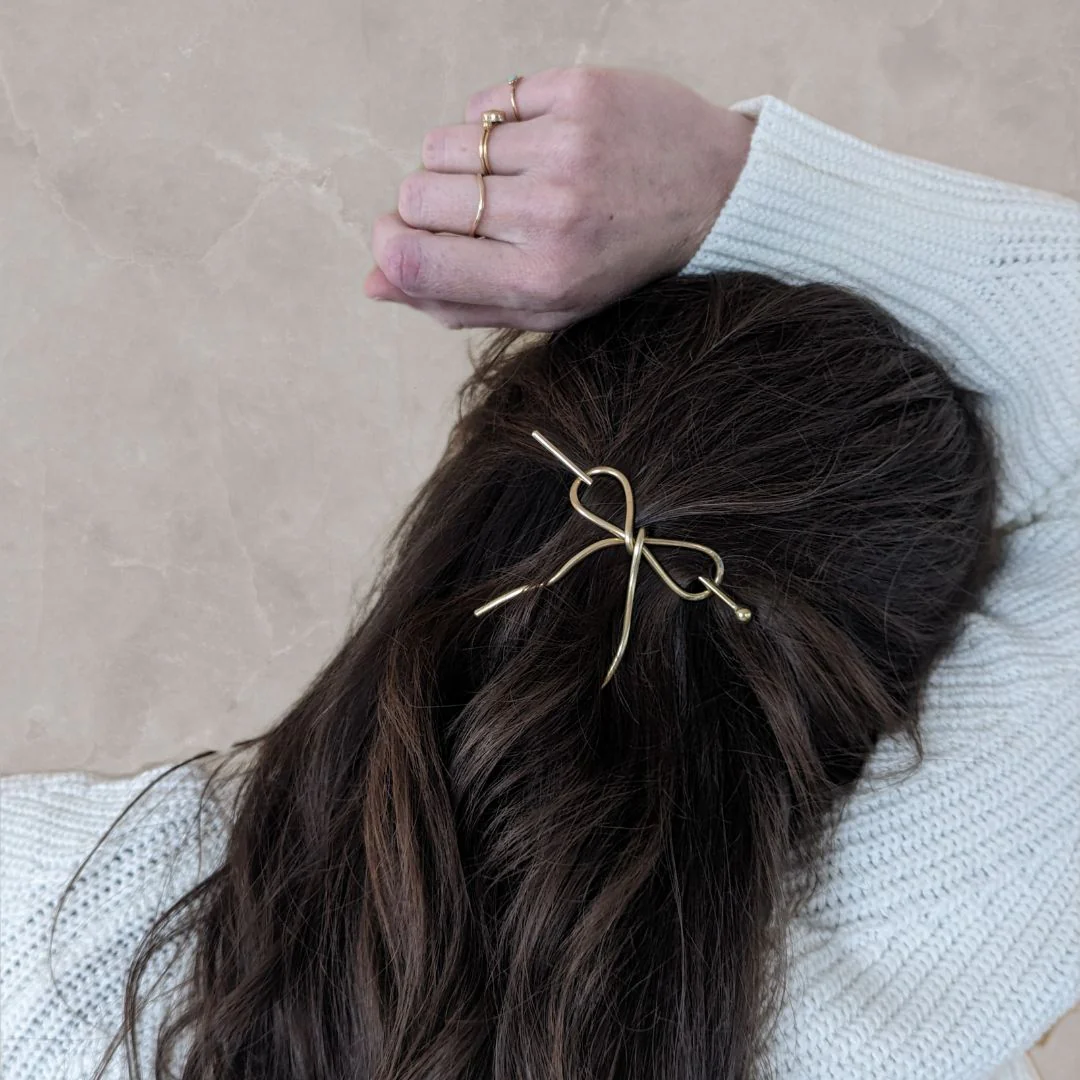 Vanderzee Bow Hairpins (Brass) - Image 2