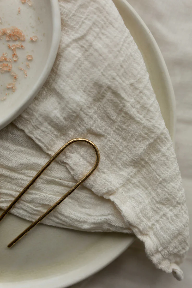 Vanderzee Classic Hair Pin (Various Sizes) (Smooth Brass) - Image 5