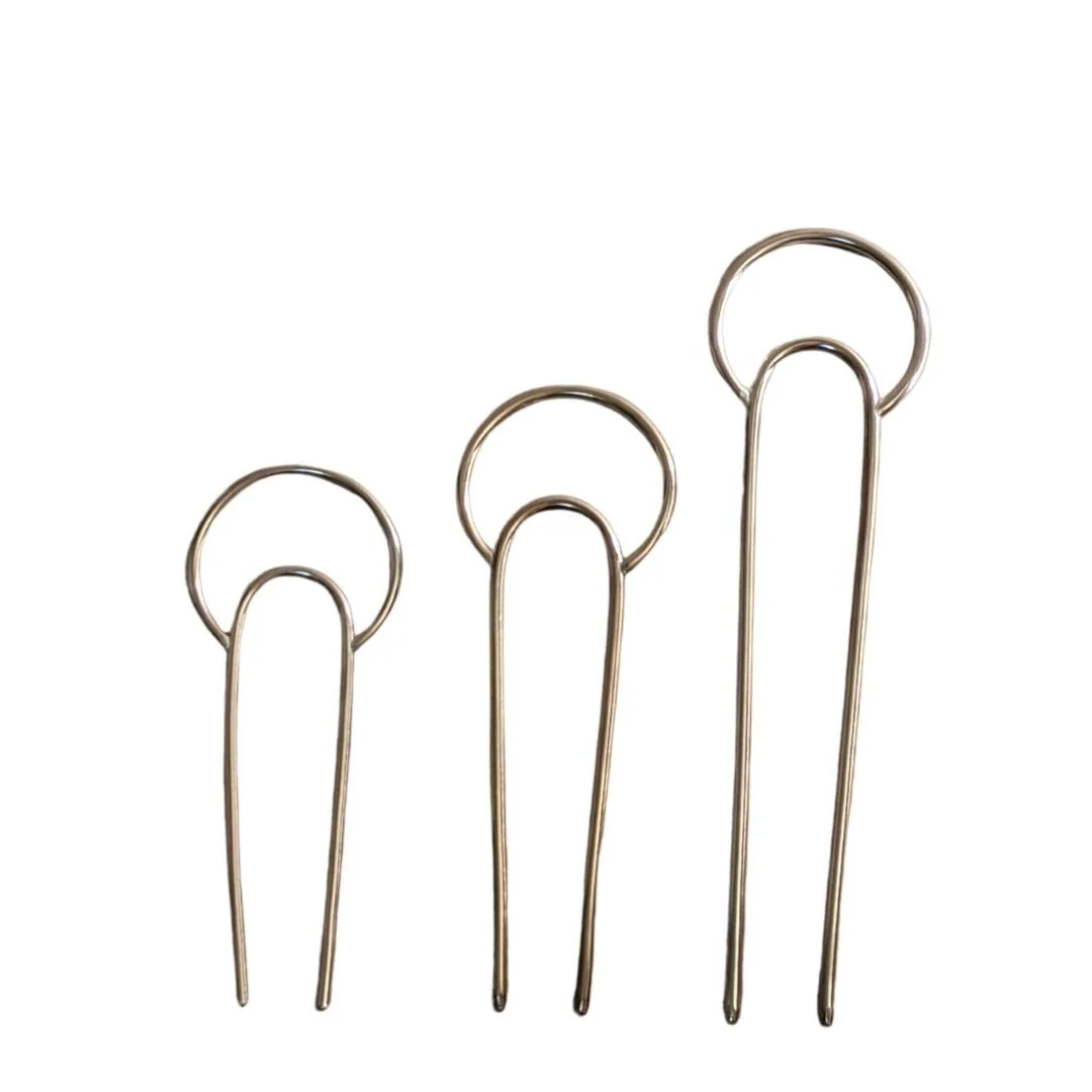 Vanderzee Crescent Hair Fork (Various Sizes) (Brass) - Image 5