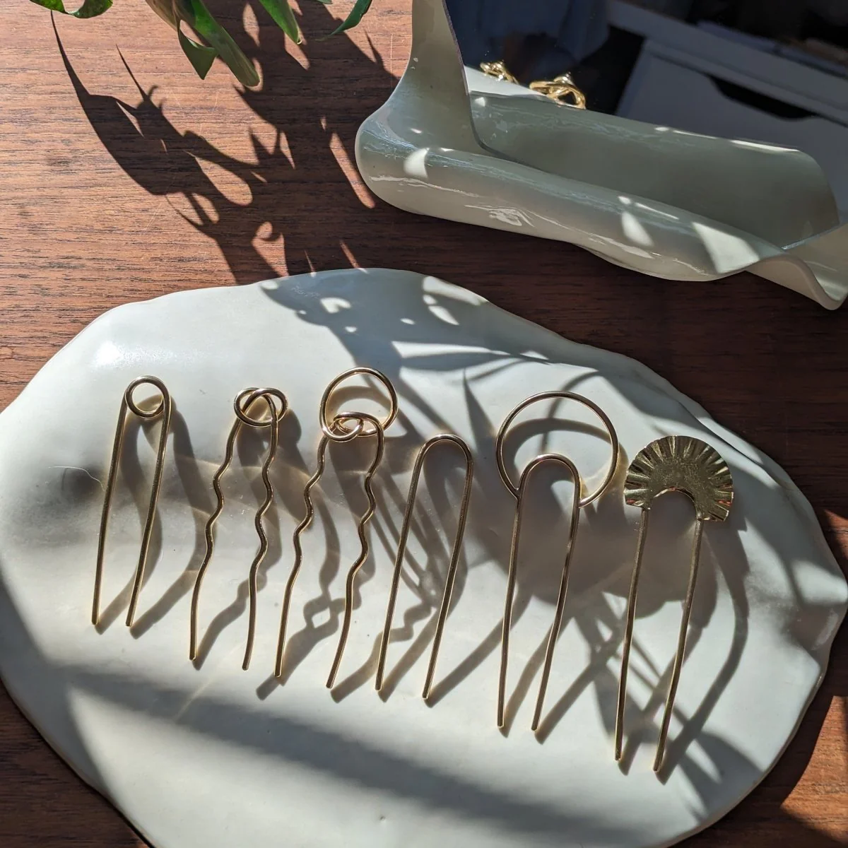 Vanderzee Love Knot Hair Fork (Long or Short) (Brass) - Image 6